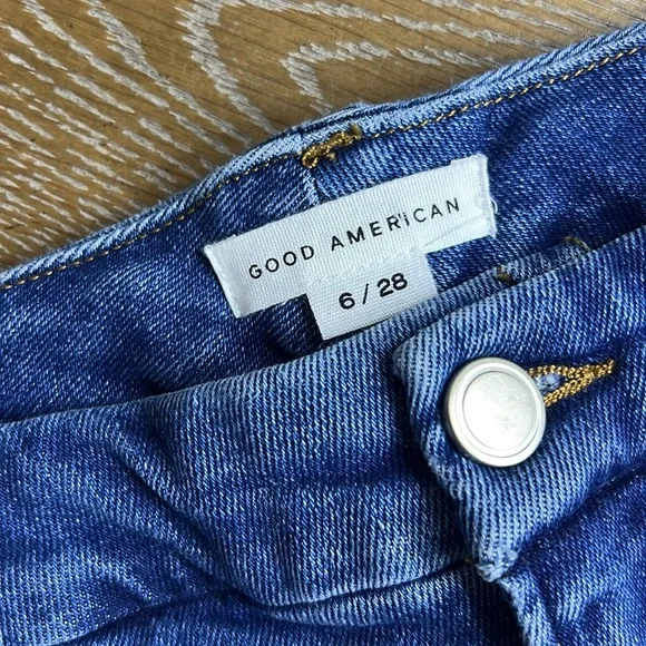GOOD AMERICAN Good Legs Raw Hem Skinny Jeans 6/28 - Picture 11 of 11